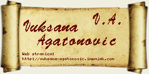 Vuksana Agatonović vizit kartica